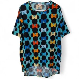 Nwot! LuLaRoe Disney Minnie Mouse Irma Rainbow Tunic top / Shirt dress